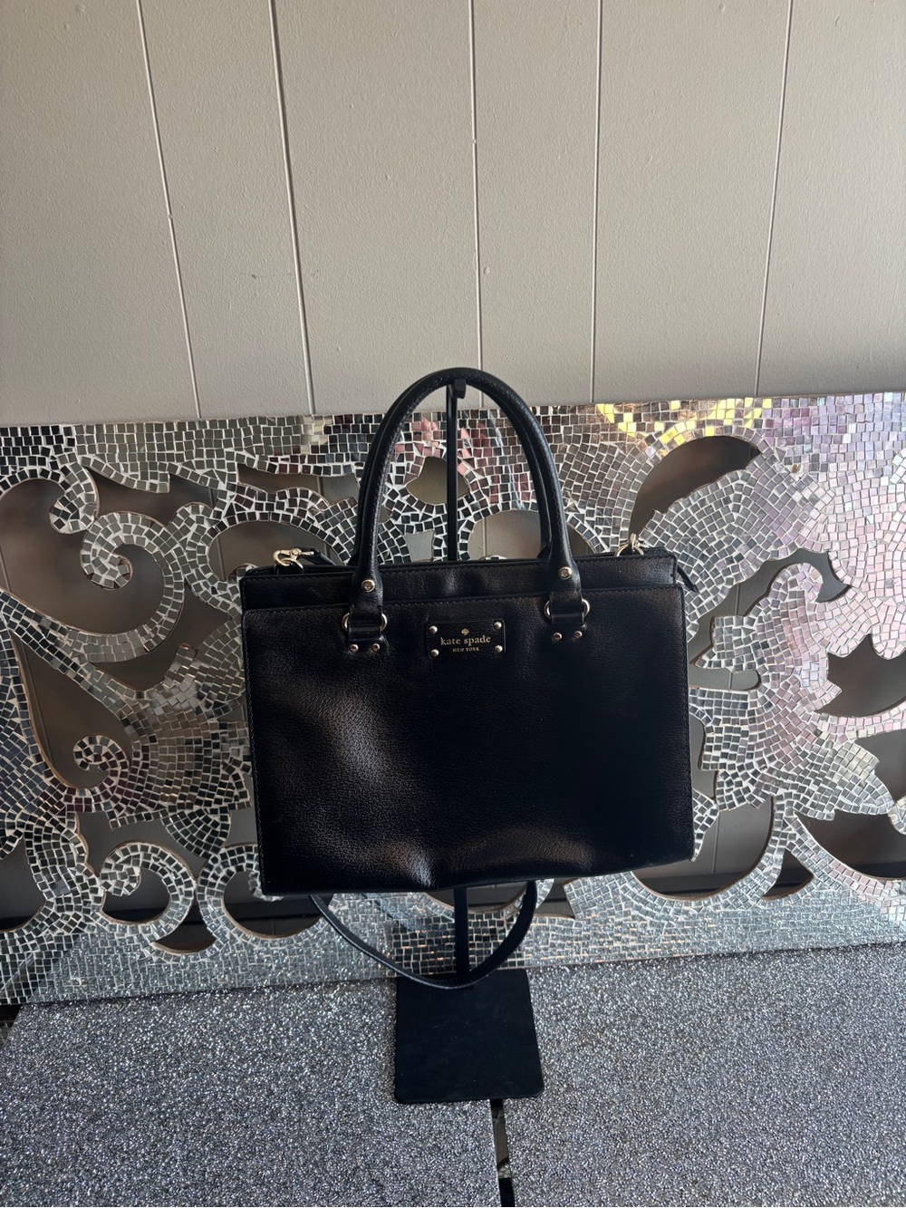 ⭐️Kate Spade Black Leather Satchel Bag